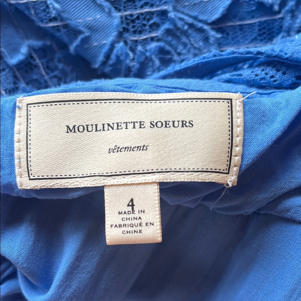 Moulinette Soeurs Blue Lace Dress - Picture 10 of 13